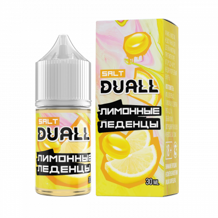 Жидкость Duall salt 30ml LIGHT 20mg (Лимонные леденцы, Light)