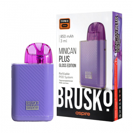 POD-система Brusko Minican Plus Gloss Edition (Purple (Фиолетовый))