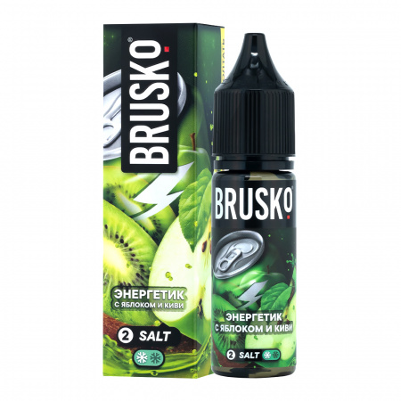 Жидкость Brusko Chubby salt 35ml 20mg (№2) (Энергетик с яблоком и киви, Light)