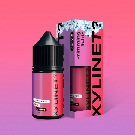 Жидкость XYLINET? Cold 20мг 30мл Medium (Rimming Lichi Ice (Клубника, Личи), Light)