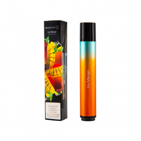 SOAK S 2500тяг (Icy Mango (Ледяной Манго), 2500 тяг)