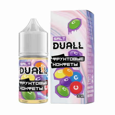 Жидкость Duall salt 30ml LIGHT 20mg (Фруктовые конфеты, Light)