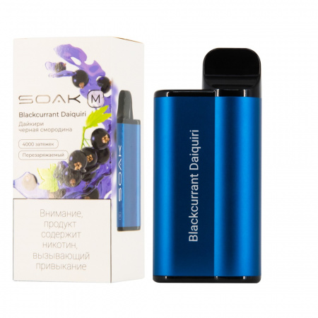 SOAK M 4000тяг (Blackcurrant Daiquiri (Дайкири черная смородина), 4000 тяг)