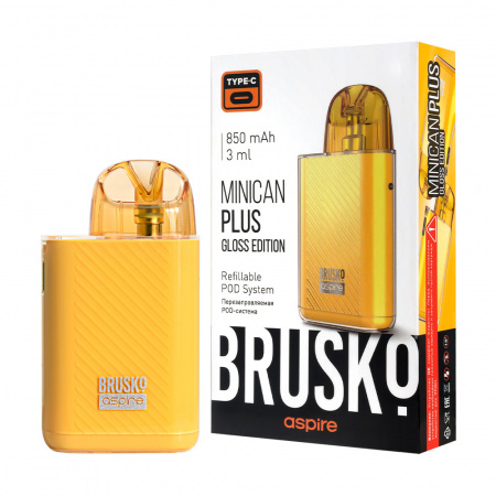 POD-система Brusko Minican Plus Gloss Edition (Желтый)