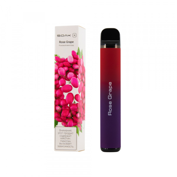SOAK X 2200тяг (Розовый виноград, 2200 тяг)