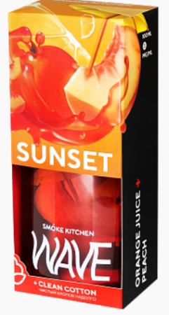 Жидкость Smoke Kitchen Wave 100ml 3mg (Sunset  (Коктейль апельсинового сока с добавлением персикового шнапса и гранатового сиропа))