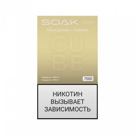 SOAK CUBE 7000тяг (Маскарпоне с лаймом)