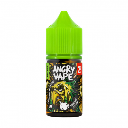 Жидкость Angry Vape salt 30ml 50mg (2 Ultra) Sour (Попугай Повтор (Лимонный мармелад), Hard)