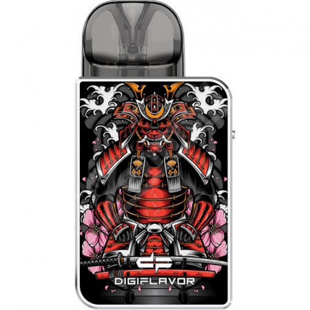 POD-система Geekvape Digi-U (Samurai Silver - Серебряный самурай, 1000 mAh, 20 W, 2 мл, Датчик затяжки)