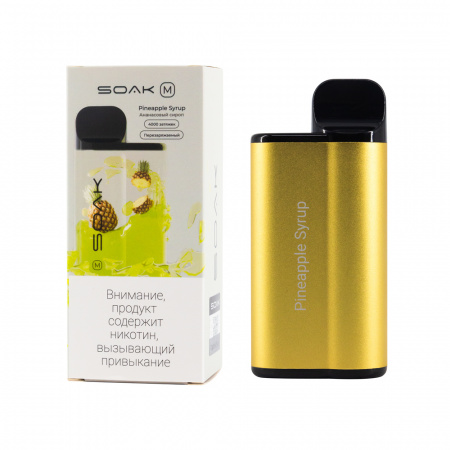 SOAK M 4000тяг (Pineapple Syrup (Ананасовый сироп), 4000 тяг)