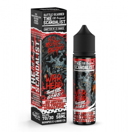 Жидкость The Scandalist 58ml 0mg (War Head (Холодный тропический микс из манго, маракуйи, киви и цитрусов))