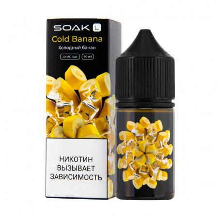 Жидкость SOAK L 30ml 20mg (Холодный банан с кислинкой, Light)